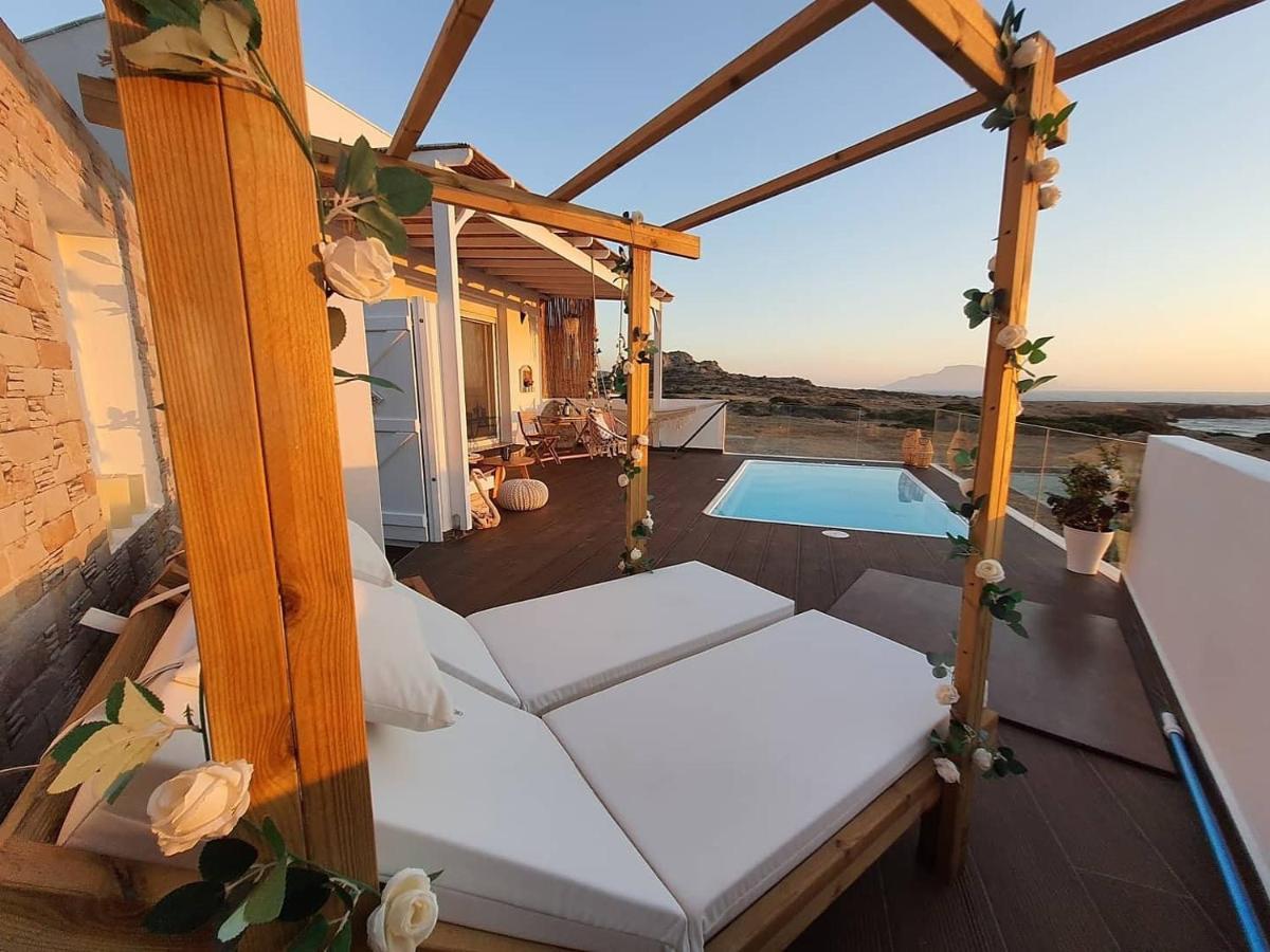 Tramonto Luxury Villa No1- Breathtaking Sunset View Foiníkion Exterior photo