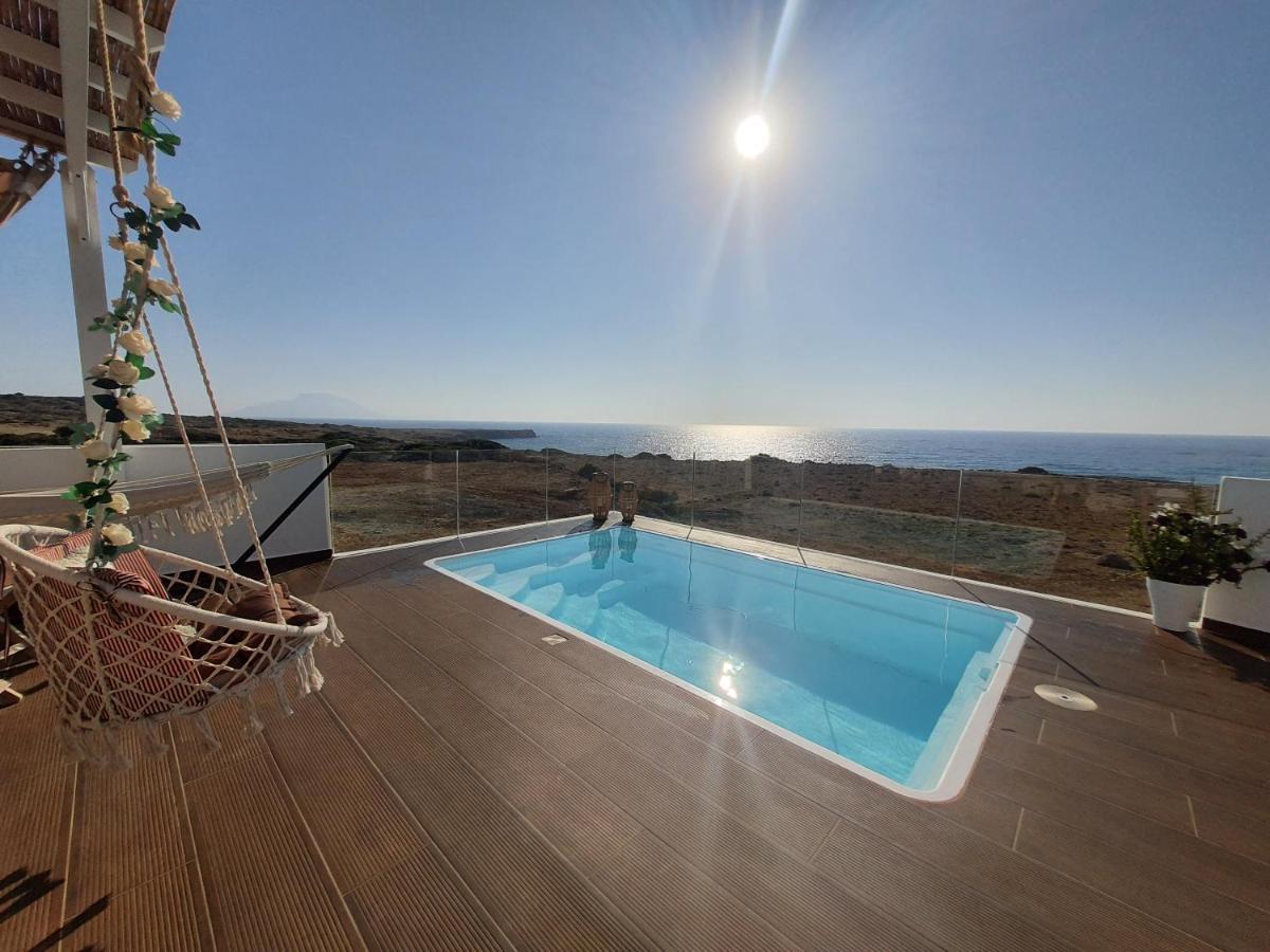 Tramonto Luxury Villa No1- Breathtaking Sunset View Foiníkion Exterior photo