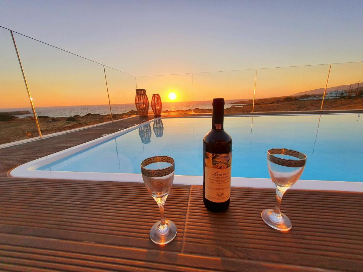 Tramonto Luxury Villa No1- Breathtaking Sunset View Foiníkion Exterior photo
