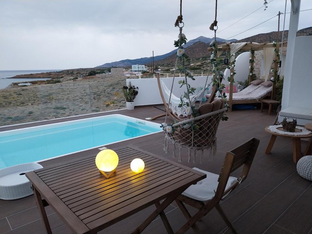 Tramonto Luxury Villa No1- Breathtaking Sunset View Foiníkion Exterior photo